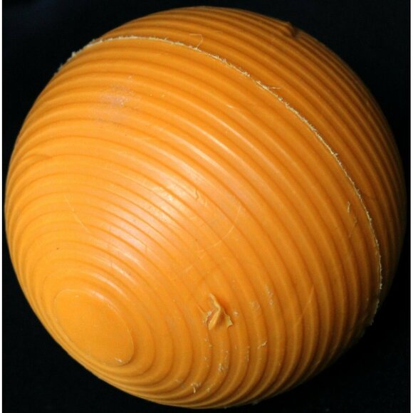 Franklin Replacement Croquet Ball - Ribbed Solid Orange - 8.5" Circumference - Picture 5 of 8